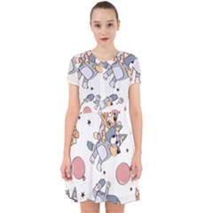 Bluey, Bluey Merch, Bluey Pattern, Bluey Bluey, Bingo, Bluey Design, Bluey Dog Adorable In Chiffon Dress by avitendut
