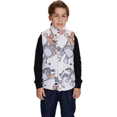 Bluey, Bluey Merch, Bluey Pattern, Bluey Bluey, Bingo, Bluey Design, Bluey Dog Kid s Button Up Puffer Vest by avitendut