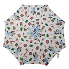 Bluey, Bluey Merch, Bluey Pattern, Bluey Bluey, Bingo, Bluey Design, Bluey Dog Hook Handle Umbrellas (large) by avitendut