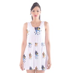 Bluey, Bluey Merch, Bluey Pattern, Bluey Bluey, Bingo, Bluey Design, Bluey Dog Scoop Neck Skater Dress by avitendut