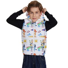 Bluey, Bluey Merch, Bluey Pattern, Bluey Bluey, Bingo, Bluey Design, Bluey Dog Kids  Stylish Hooded Puffer Vest by avitendut