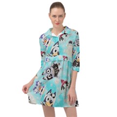 Bluey, Bluey Merch, Bluey Pattern, Bluey Bluey, Bingo, Bluey Design, Bluey Dog Mini Skater Shirt Dress by avitendut
