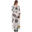 Bluey, Bluey merch, Bluey pattern, Bluey Bluey, bingo, Bluey design, bluey dog Button Up Boho Maxi Dress View2