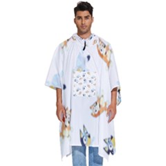Bluey, Bluey Merch, Bluey Pattern, Bluey Bluey, Bingo, Bluey Design, Bluey Dog Men s Hooded Rain Ponchos by avitendut