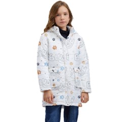Bluey, Bluey Merch, Bluey Pattern, Bluey Bluey, Bingo, Bluey Design, Bluey Dog Kids  Hooded Longline Puffer Jacket by avitendut