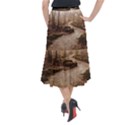 Path Trees Forest Fantasy Midi Mermaid Skirt View2
