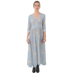 Bluey, Bluey Merch, Bluey Pattern, Bluey Bluey, Bingo, Bluey Design, Bluey Dog Button Up Boho Maxi Dress by avitendut