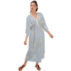 Bluey, Bluey Merch, Bluey Pattern, Bluey Bluey, Bingo, Bluey Design, Bluey Dog Grecian Style  Maxi Dress by avitendut