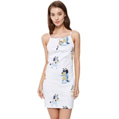 Bluey, Bluey Merch, Bluey Pattern, Bluey Bluey, Bingo, Bluey Design, Bluey Dog Summer Tie Front Dress by avitendut
