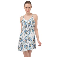 Bluey, Bluey Merch, Bluey Pattern, Bluey Bluey, Bingo, Bluey Design, Bluey Dog Summer Time Chiffon Dress by avitendut