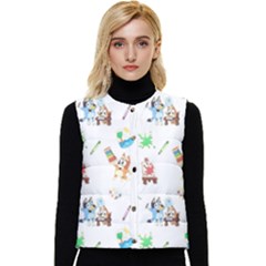 Bluey, Bluey Merch, Bluey Pattern, Bluey Bluey, Bingo, Bluey Design, Bluey Dog Women s Button Up Puffer Vest by avitendut