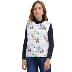 Bluey, Bluey Merch, Bluey Pattern, Bluey Bluey, Bingo, Bluey Design, Bluey Dog Kid s Button Up Puffer Vest	 by avitendut