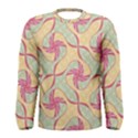 Abstract Pattern Design Scrapbooking Men s Long Sleeve T-Shirt View1
