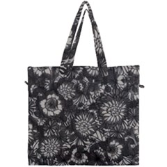 Mid Century Retro Floral 1970s 1960s Pattern 71 Canvas Travel Bag by violetheavensky
