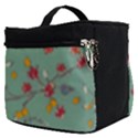 Mid Century Retro Floral 1970s 1960s Pattern 79 Make Up Travel Bag (Small) View2