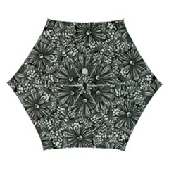 Mid Century Retro Floral 1970s 1960s Pattern 73 Automatic Folding Umbrella With Case (small) by violetheavensky