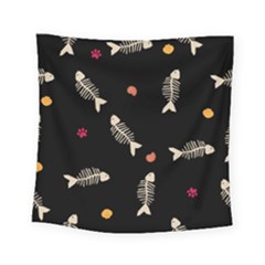Pattern Design Seamless Fishbone Square Tapestry (small) by Tsamara