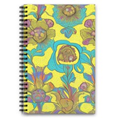 Mid Century Retro Floral 1970s 1960s Pattern 60 Notebooks by violetheavensky