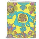 Mid Century Retro Floral 1970s 1960s Pattern 60 7  x 9  Hardcover Notebook View2