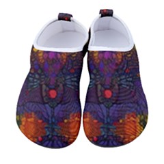 Mid Century Retro Floral 1970s 1960s Pattern 67 Men s Sock-style Water Shoes by violetheavensky