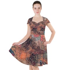 Abstraction 22 Cap Sleeve Midi Dress by bestdesignintheworld