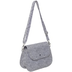 Light Grey Snake Saddle Handbag by DinkovaArt