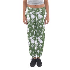 Easter Bunny Pattern Women s Jogger Sweatpants by Valentinaart