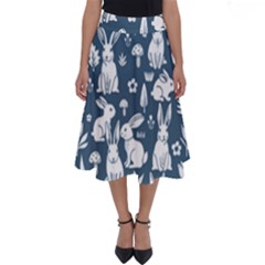 Easter Bunny Pattern Perfect Length Midi Skirt by Valentinaart