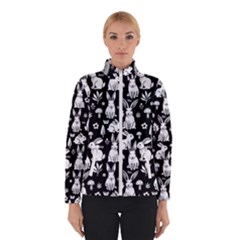Easter Bunny Pattern Women s Bomber Jacket by Valentinaart