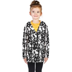 Easter Bunny Pattern Kids  Double Breasted Button Coat by Valentinaart