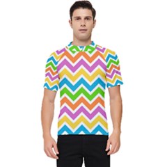 Chevron Pattern Design Texture Men s Short Sleeve Rash Guard by Anend