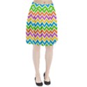 Chevron Pattern Design Texture Pleated Skirt View1