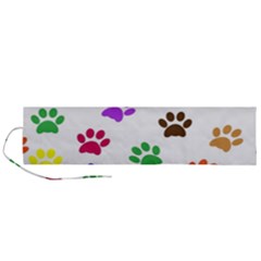 Pawprints Paw Prints Paw Animal Roll Up Canvas Pencil Holder (l) by Anend
