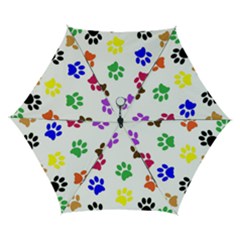 Pawprints Paw Prints Paw Animal Automatic Folding Umbrella With Case (small) by Anend