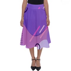 Colorful Labstract Wallpaper Theme Perfect Length Midi Skirt by Anend