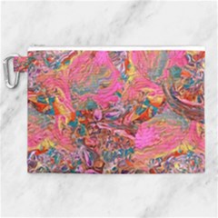 Collage  Canvas Cosmetic Bag (xl) by kaleidomarblingart