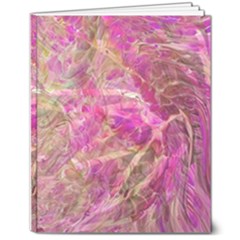 Pink Blend 8  X 10  Softcover Notebook by kaleidomarblingart