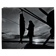 Vintage Usa  Alaska Float Plane Fishing 1970 Cosmetic Bag (xxxl) by Vintagephotos