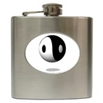 Yin Yang Hip Flask Front