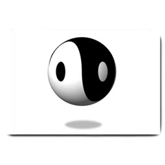 Yin Yang Large Door Mat by hlehnerer