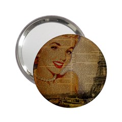 Yellow Dress Blonde Beauty   Handbag Mirror (2 25 ) by chicelegantboutique