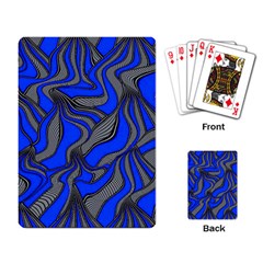 Foolish Movements Blue Playing Cards Single Design by ImpressiveMoments