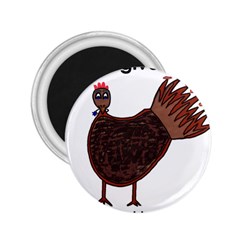 Turkey 2 25  Button Magnet by Thanksgivukkah