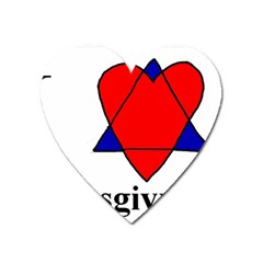 Heartstar Magnet (heart) by Thanksgivukkah