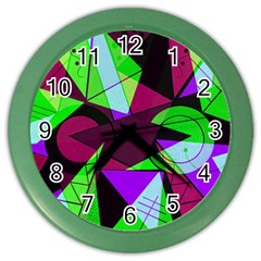 Modern Art Wall Clock (color) by Siebenhuehner