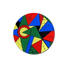 Modern Art Magnet 3  (round) by Siebenhuehner