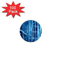 Blue Bamboo 1  Mini Button Magnet (100 Pack) by Siebenhuehner