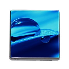 Waterdrops Memory Card Reader With Storage (square) by Siebenhuehner