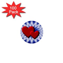 Love 1  Mini Button (100 Pack) by Siebenhuehner