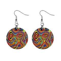 Modern  Mini Button Earrings by Siebenhuehner